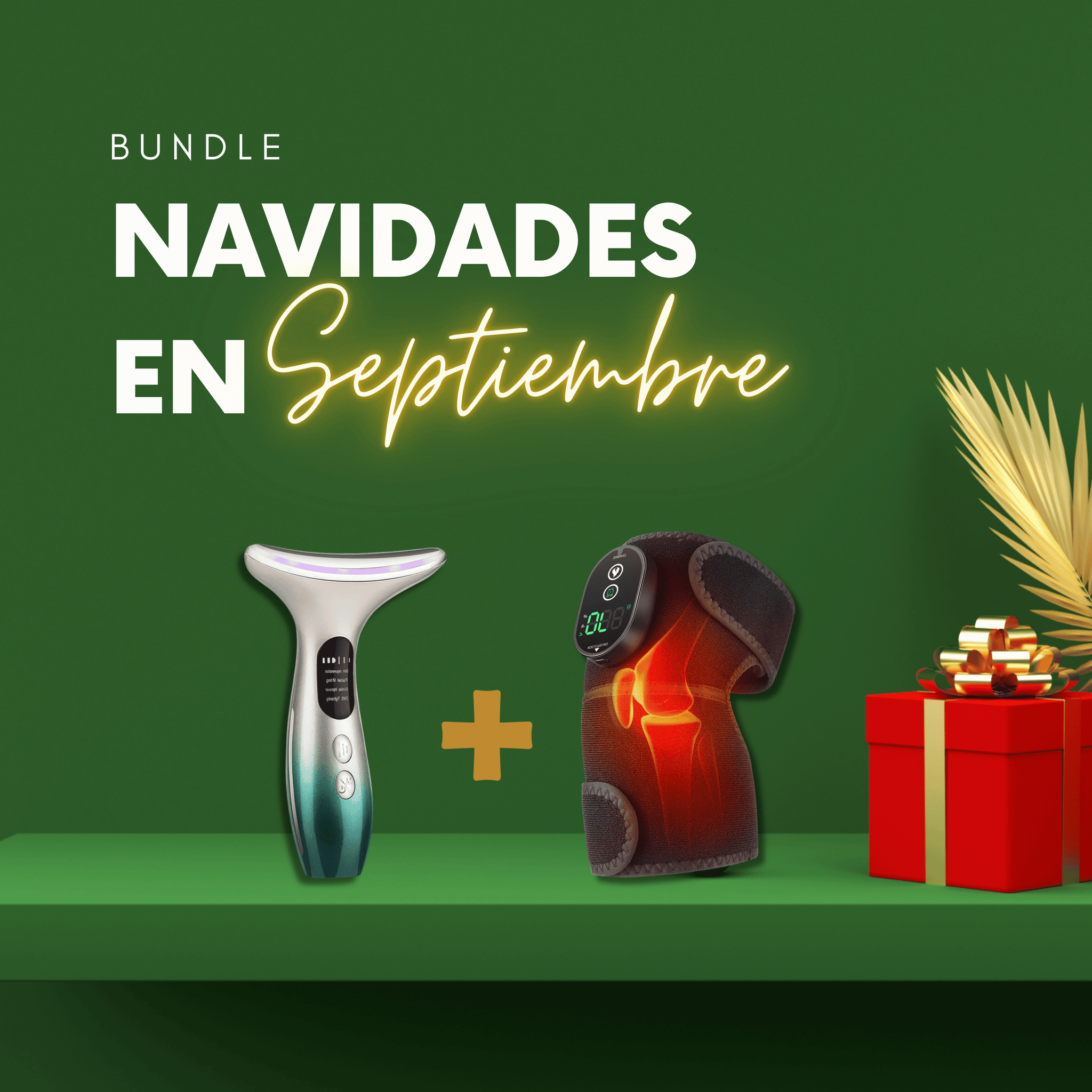 Masajeador Facial + Masajeador de Hombro, Codo y Rodilla