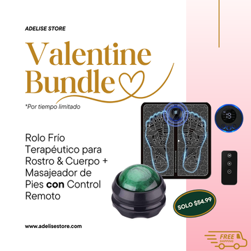 Bundle: Rolo Frío Terapéutico + Masajeador de Pies Con Control Remoto