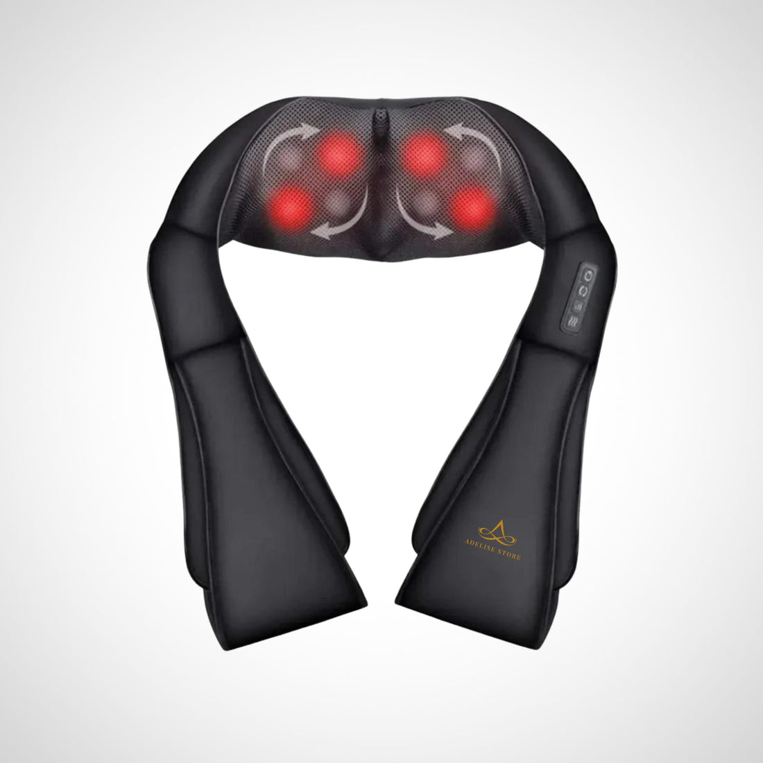 Neck and back massage. Deep massage shiatsu pillow massager with heat for neck, shoulders and back. Rotation balls. Massage balls Christmas gift