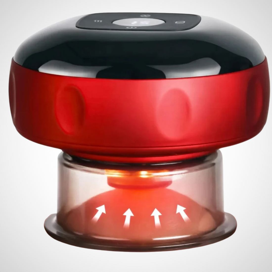 Máquina de terapia de ventosas eléctricas multifunción,  ventosa inteligente o masajeador de succión con calor y luz roja.